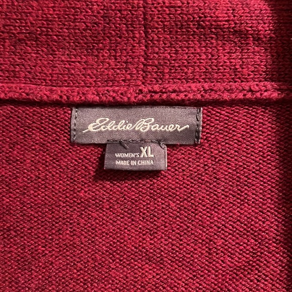 NWOT Eddie Bauer Magenta Sweater - Picture 2 of 8